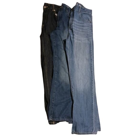 Boys 14 Husky Jeans Bundle, 2 pair Children's Place 1 pair Faded Glory - Picture 1 of 8